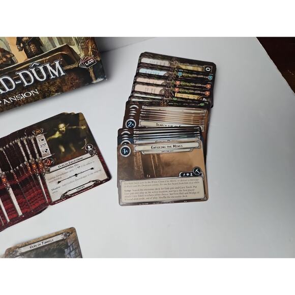 Khazad-Dum Lord of the Rings Card Game Expansion LCG Board Used Complete - Picture 10 of 12